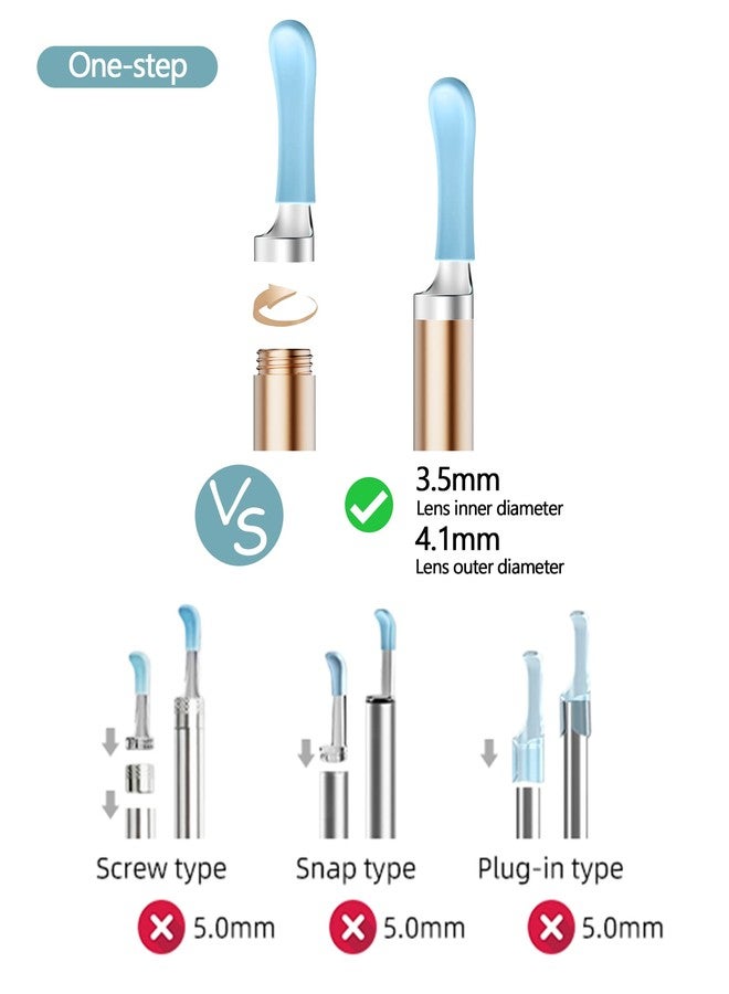 Bebird Ear Cleaner Replacement Tips, 16 Pieces Waterproof Silicone Ear Spoon for Ear Wax Removal Endoscope, BEBIRD Original Ear Cleaner Tips for R1/R3/W3 - Image 4